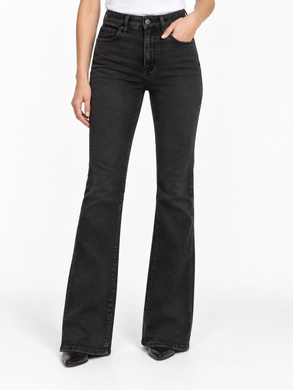 Joe’s Jeans Auro Black High Rise Bootcut Jeans Size 26